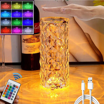 Illuminating LED Crystal Table Lamp